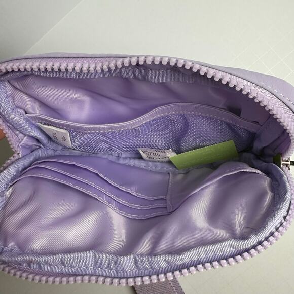 Blush Quilted Wristlet Wallet Compact Organizer Bag - Picture 3 of 7